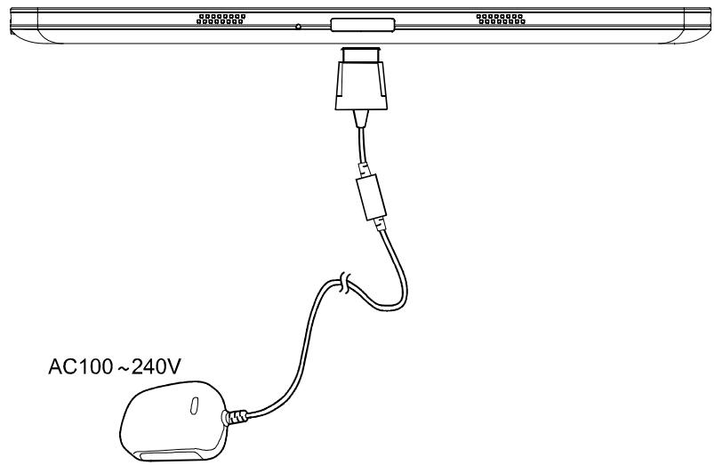 OLIVETTI OLIPAD 110 - BRANCHEMENT ADAPTATEUR D'ALIMENTATION - 1