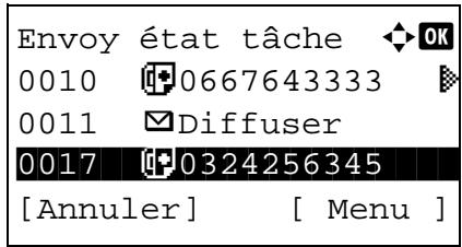 OLIVETTI D-COLOR MF2603 - Annulation d'une transmission mémoire (pendant la communication) - 2