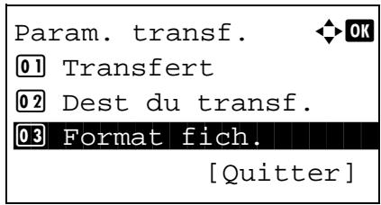 OLIVETTI D-COLOR MF2603 - Format de fichier (pour chaque exigence) - 2