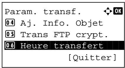 OLIVETTI D-COLOR MF2603 - Réglage de l'heure de transfert - 2