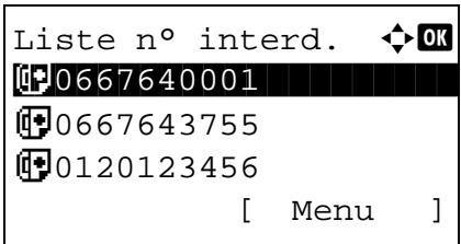 OLIVETTI D-COLOR MF2603 - Modification et suppression d'un numéro de fax interdit - 1