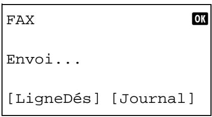 OLIVETTI D-COLOR MF2603 - Annulation d'une transmission (pendant la communication) - 2