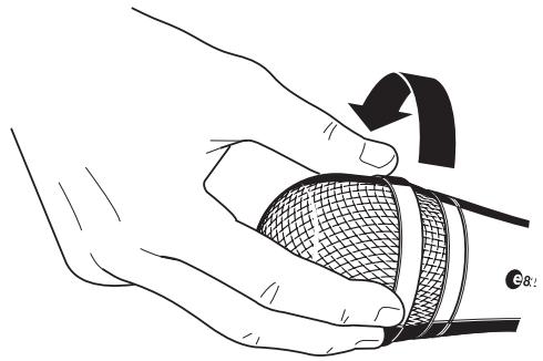 SENNHEISER E 865 - Démontage de la grille du microphone - 1