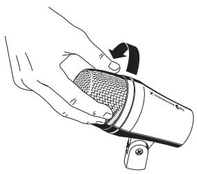 SENNHEISER E 902 - Einsprachekorb abdrehen - 1