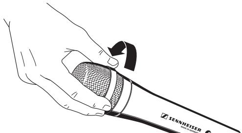 SENNHEISER E935 - Desmontaje de cesto de registrar - 1