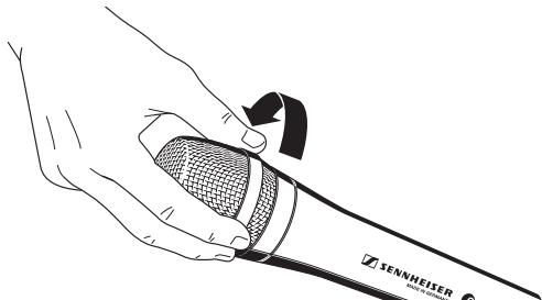 SENNHEISER E945 - Einsprachekorb abdrehen - 1