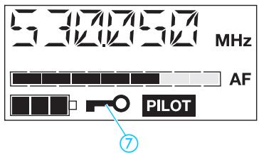 SENNHEISER EK 1038 - Activer/désactiver le verrouillage des touches - 1