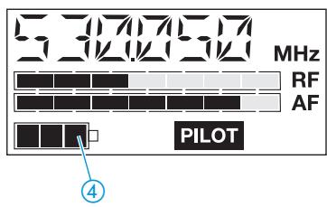 SENNHEISER EK 500 G2 - Témoins de fonctionnement et d'etat des piles - 2