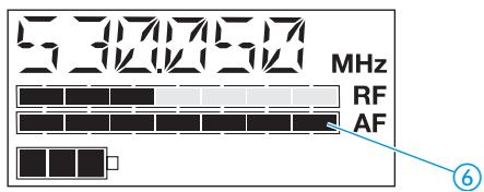 SENNHEISER EK 500 G2 - Affichage de la sensibilité - 1