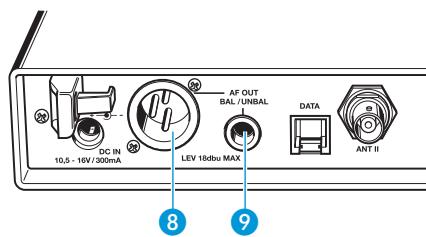 SENNHEISER EW 152 G2 - Raccorder un amplificateur/une table de mixage - 1