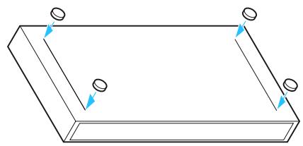 SENNHEISER EW 300 IEM G2 - Monter les pieds de l'appareil - 1