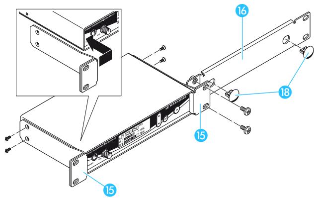 SENNHEISER EW 300 IEM G2 - Montage en rack et montage des antennes à l'avant - 3