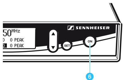 SENNHEISER EW 300 IEM G2 - Activer/désactiver l'émetteur - 1