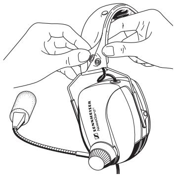 SENNHEISER HMEC 356 - Remplacement du rembourse de l'arceau - 1