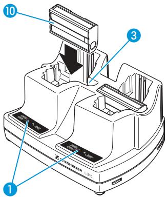 SENNHEISER L 2015 - Charger le pack accu BA 2015 - 1
