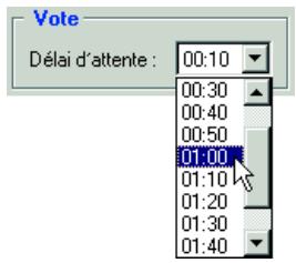 SENNHEISER SDC 3000 DC - [Vote] Dététerminer la durée d'un vote - 1