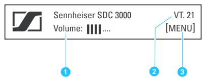 SENNHEISER SDC 3000 DC - L'écran de démarrage - 1