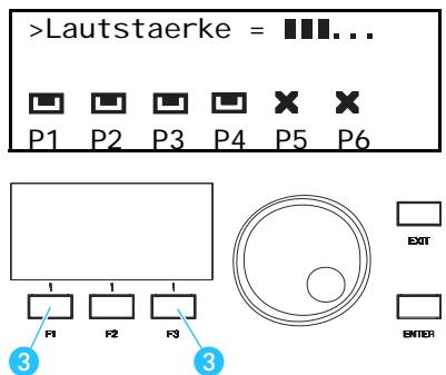 SENNHEISER SDC 8000 ID - Les touches de menu F1, F2 et F3 - 1