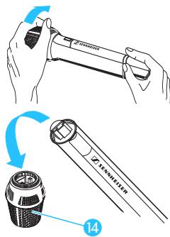 SENNHEISER SKM 5200 - Changer la tête du microphone - 1