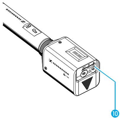 SENNHEISER EVOLUTION WIRELESS EW 100 - Muting the transmitter - 1