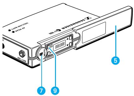 SENNHEISER EVOLUTION WIRELESS EW 100 - Inserimento del cavo del microfono/cavo di collegamento - 1