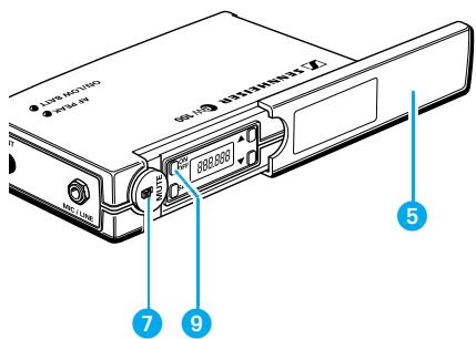 SENNHEISER EVOLUTION WIRELESS EW 100 - Connecting the microphone/line cable - 1