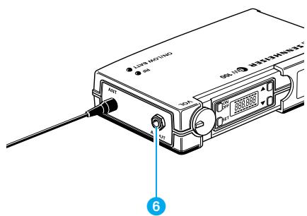 SENNHEISER EVOLUTION WIRELESS EW 100 - Raccordement de l'antenne - 1