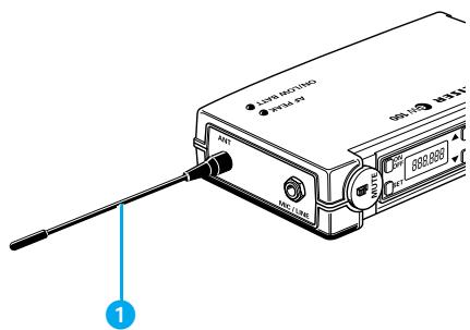 SENNHEISER EVOLUTION WIRELESS EW 100 - Note: - 1