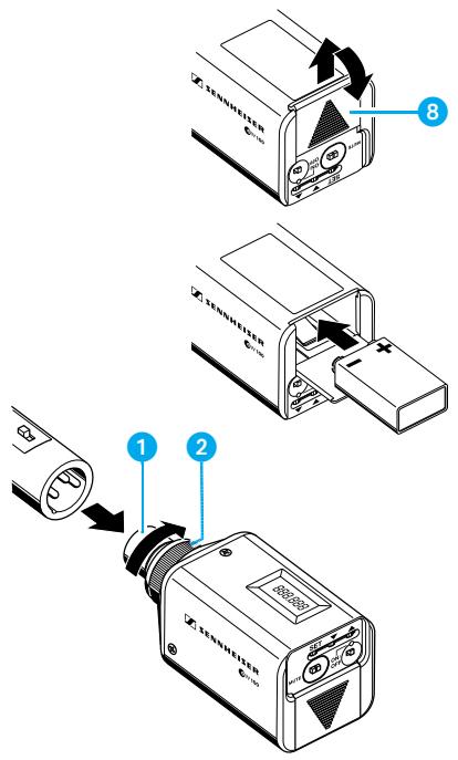 SENNHEISER EVOLUTION WIRELESS EW 100 - Orientamento del microfono - 2