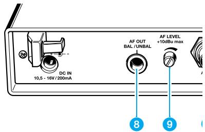 SENNHEISER EVOLUTION WIRELESS EW 100 - Empfänger ein/-ausschalten - 1