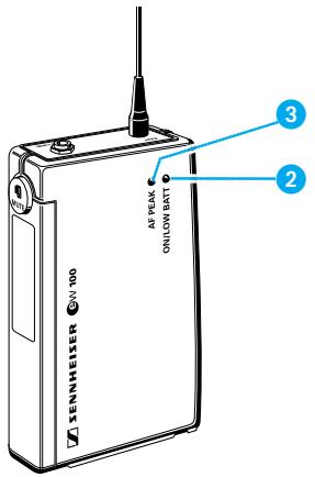 SENNHEISER EVOLUTION WIRELESS EW 100 - Zender stil schakelen - 1