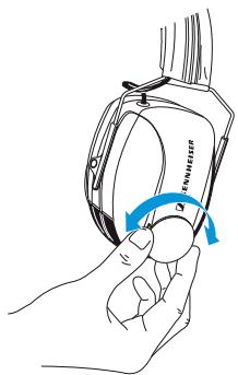 SENNHEISER HMD 120 - Positionner le micro devant le coin de votre boute - 4