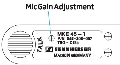SENNHEISER HME 105 - Réglage de volume - 1