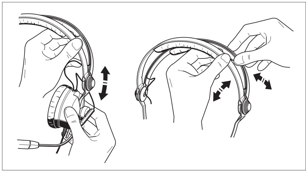 SENNHEISER HMEC 25-CAP - Kopfbügel einstellen - 1