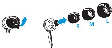 SENNHEISER MM200 - Remplacer les embouts - 1