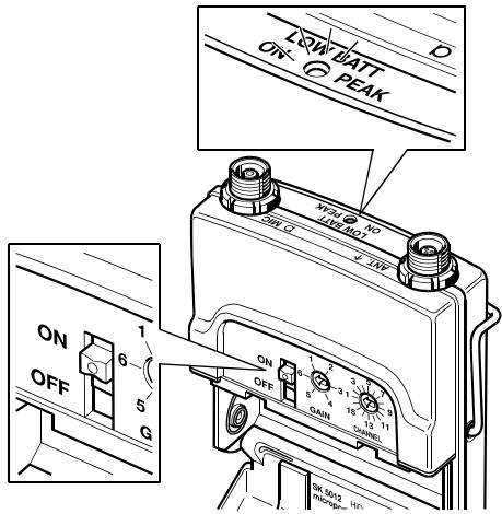 SENNHEISER SK 5012 - Activation de l'émetteur - 1