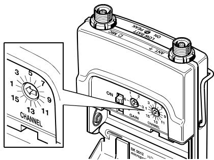 SENNHEISER SK 5012 - Selecting a channel - 1