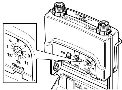 SENNHEISER SK 5012 - Elegir el canal - 1