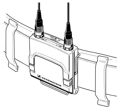SENNHEISER SK 5012 - Zakzender bevestigen - 1
