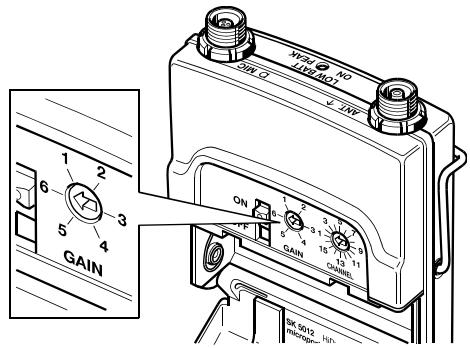 SENNHEISER SK 5012 - Empfindlichkeit einstellen - 1
