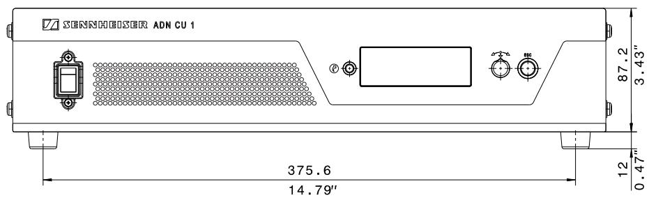 SENNHEISER ADN - Dimensions de montage ADN CU1 - 1