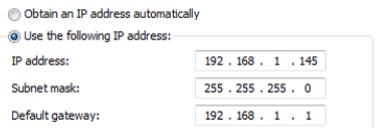 SENNHEISER ADN - b) Windows est intégré dans le réseau avec une adresse IP statique : - 3