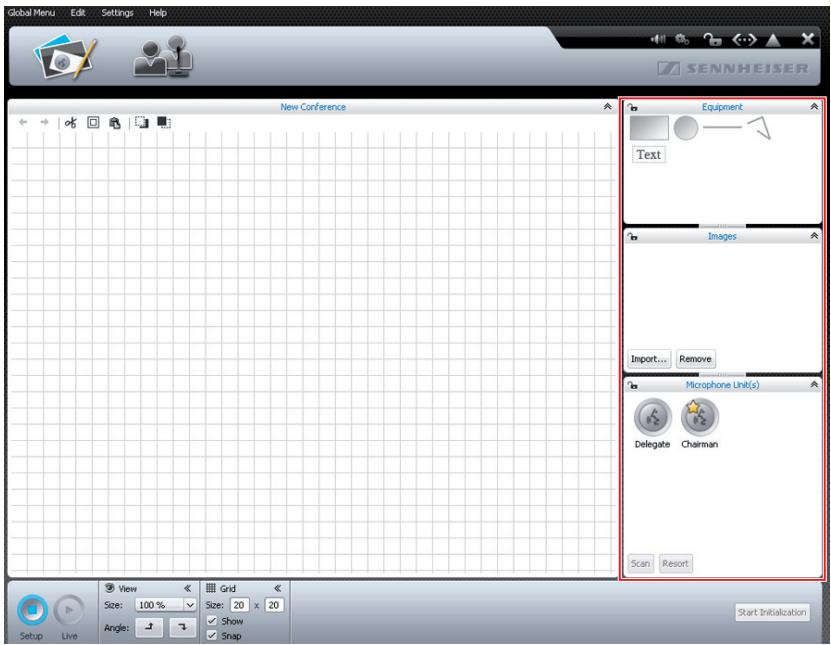 SENNHEISER ADN - Préparation de la conférence et dessin de la salle – mode de fonctionnement « Setup » - 5