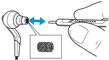 SENNHEISER CX 980I - Remplacer les protections des membranes - 1