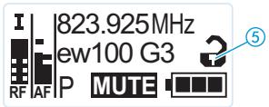 SENNHEISER EK 100 - Désactiver temporairement le verrouillage des touches - 3