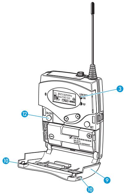 SENNHEISER EK 100 - Allumer/éteindre le récepteur Diversity - 1