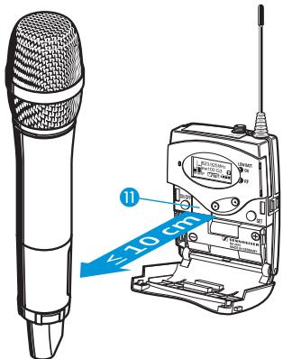 SENNHEISER EK 100 - Synchroniser un émetteur avec le récepteur Diversity - « Sync » - 1