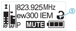 SENNHEISER EK 300 IEM - Désactiver temporairement le verrouillage des touches - 4