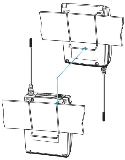 SENNHEISER EW 122 G2 - Fixer des composants à un vêtement - 1