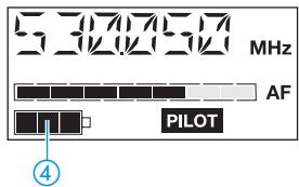 SENNHEISER EW 135 G2 - Témoins de fonctionnement et d'etat des piles - 1